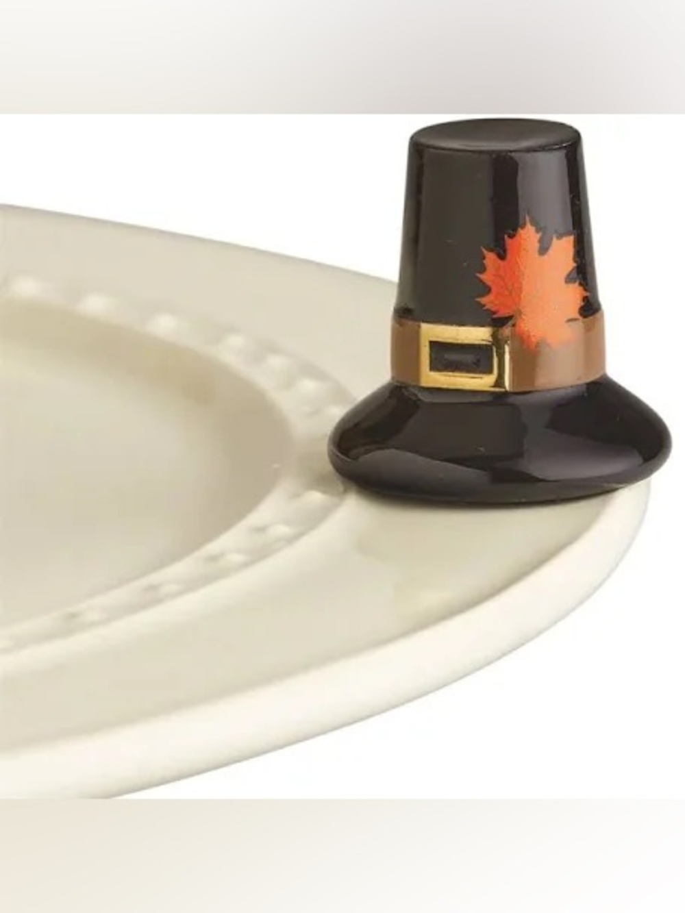 Nora Fleming Retired We Gather Together Pilgrim Hat Mini. New